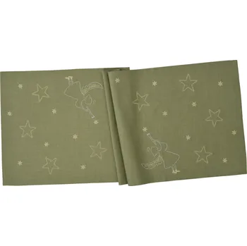 ubrus Sander Běhoun na stůl Stardust, 50 × 150 cm, sage 828169-85