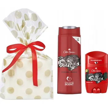 Kosmetická sada Dárková sada k narozeninám OLD SPICE Wolfthorn Gel XXL 400 ml + tuhý deodorant