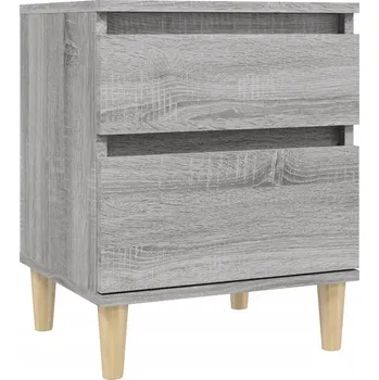 Noční stolek Noční stolek, šedý dub sonoma, 40x35x50 cm