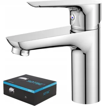 Vodovodní baterie Stojánková umyvadlová baterie Baterie pro umyvadlo do koupelny stříbrná Sotbe INARI