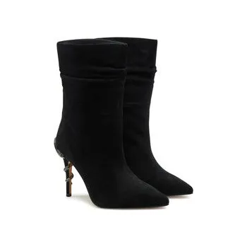 Dámské kozačky Polokozačky Alma En Pena I240407 Černá 38