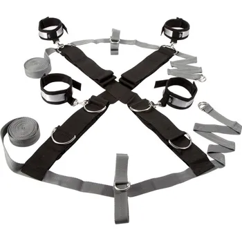 SuperLove Bondage Perfect Over the Bed Cross Restraint Set