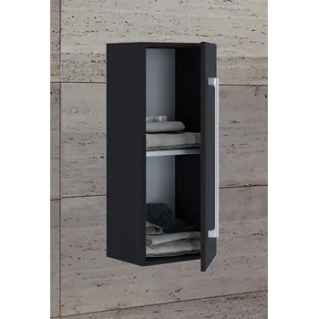 Koupelnový nábytek Vcm Koupelnová střední skříňka s velkými dveřmi VCB 3, černá