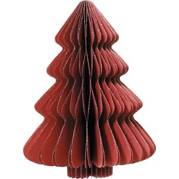 Vánoční dekorace Vánoční dekorace stromeček papírový 20 cm červený