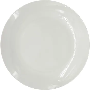 Talíř by inspire Mělký porcelánový talíř Bella Linea, ø 27 cm, bílý