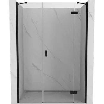 Sprchové dveře Mexen Mist-H sprchové dveře pravé otevírání 160 cm, transparentní, černé - 8A5-160-001-70-00-P Sprchové dveře