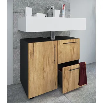 Koupelnový nábytek Vcm Skříňka pod umyvadlo Flandu, antracitová