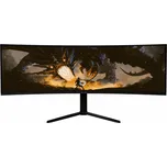 AROZZI NOVA herní monitor 49" 49TUW165 Black/ LED/ 5120x1440/ 165Hz/ VA/ 3000:1/ 1ms/ 2xHDMI/ DP/ USB-C/ černý