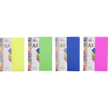 Blok Notes spirála linkovaný A5 15x21 cm, 100 stran