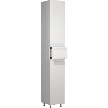 Koupelnový nábytek Vcm Koupelnová vysoká skříňka Silora, bílá