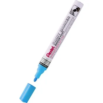 Marker olejowy - okrągła końc. 4,5mm, aluminiowa obudowa, błękitny MMP10-S, Pentel