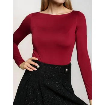 Body Sinsay - Body s dlouhými rukávy - burgundy - 277FK-83J - 277FK-83J-XL