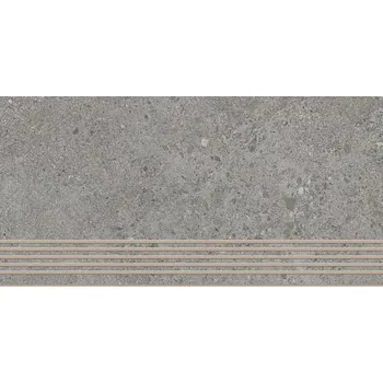 Obklad Authority grey stopnica prosta nacinana mat.- schodovka 29,8x59,8 šedá 167723