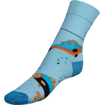 Dámské ponožky Bellatex Ponožky Ryby modrá, rozměr 43-46