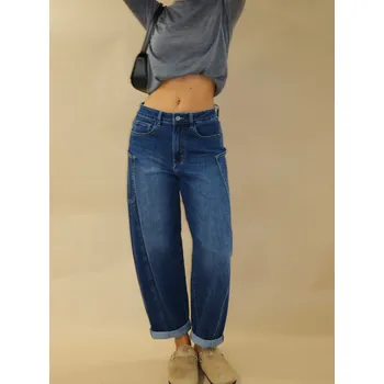 Dámské džíny Kalhoty džínové BARREL 3D-9309 velikost: XL