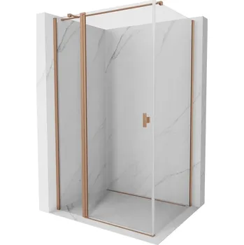 Mexen Mist T sprchový kout otočný 80 x 120 cm, transparentní, kartáčovaná měď - 8A4T-080-120-65-00 Sprchové kouty