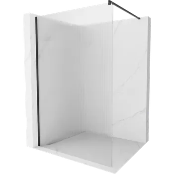 Mexen Kioto sprchová stěna 90 x 200 cm, pruhy 8 mm, černá - 800-090-101-70-09 Sprchové stěny