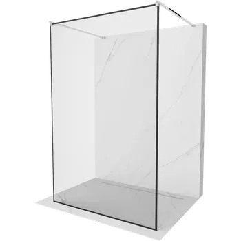 Mexen Kioto volně stojící sprchová stěna 160 x 200 cm, černý rámeček 8 mm, chrom - 800-160-002-01-70 Sprchové stěny