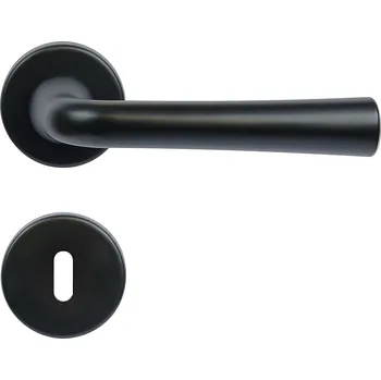 Dveřní kování Dveřní kování RICHTER RK.LOPAR (černá matná), klika-klika, Otvor na cylindrickou vložku PZ, RICHTER Černá matná