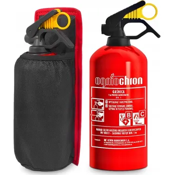Hasicí přístroj AUTOMOBILOVÁ HASICÍ PŘÍSTROJ Ogniochron1 KG + POUZDRO NA POUZDRO ZIP NA SUCHÝ ZIP PŘÍSTROJ