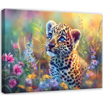 Obraz OBRAZ DO DĚTSKÉHO POKOJE ZVÍŘATA NA PLÁTNĚ NA ZEĎ MODERNÍ 100x70