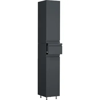 Koupelnový nábytek Vcm Koupelnová vysoká skříňka Silora, antracitová