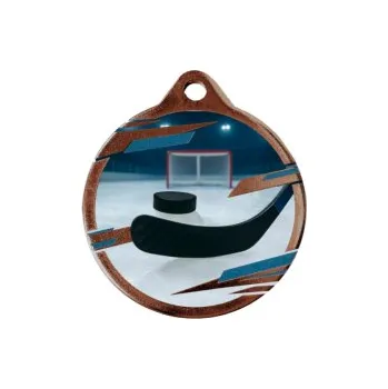 Hokejová medaile UV50002 - 50 mm, Bronz