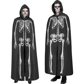 Černá kápě kostlivec,150 cm