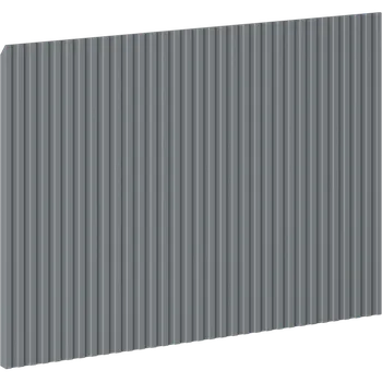 Koupelnový nábytek Mexen Rivel čelo rýhované do korpusu koupelnové skříňky 60 x 43,5 cm, grafit mat - 91A20-0600-470-1-66 Čela a dvířka skříněk