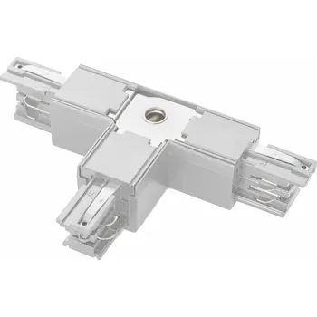 Příslušenství pro LED osvětlení Spojka T-T2 pro třífázové lišty SP, nastavitelná, levá, bílá barva