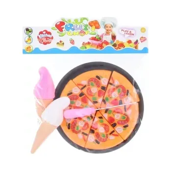 Dětská kuchyňka Sada na krájení pizza a zmrzlina