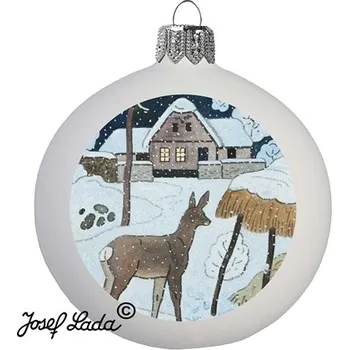 Ladovská ozdoba Srnka ve sněhu
