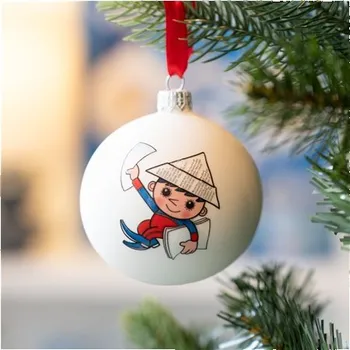 GLASSOR Večerníček s novinami 8 cm bílá