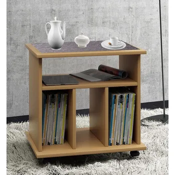 Konferenční stolek Vcm Mobilní odkládací stolek Tabina, buk