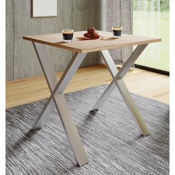 Jídelní stůl Vcm Jídelní stůl Xona 80x50 X-nohy, dub sonoma