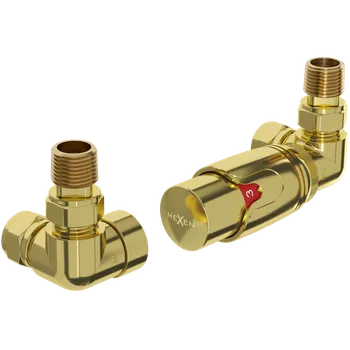 Radiátor Mexen G00 termostatická sada axiální, zlatá - W903-900-50 Připojovací sady