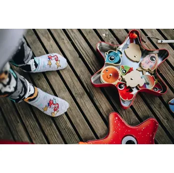 Dámské punčochy Dětské ponožky Mořský koník - 26-28 / tmavě šedá