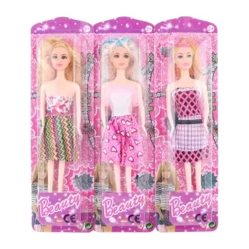 Panenka Panenka v barevných šatech 28 cm