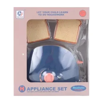 Dětská kuchyňka Lamps toustovač 13 x 10 cm na baterie růžový