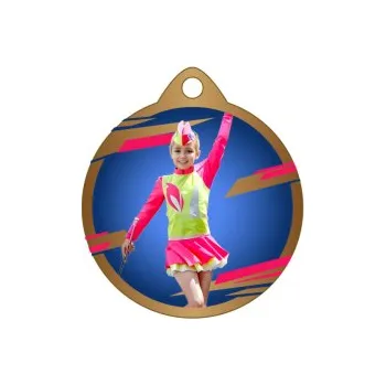 Mažoretková medaile UV50013 - 50 mm, Bronz
