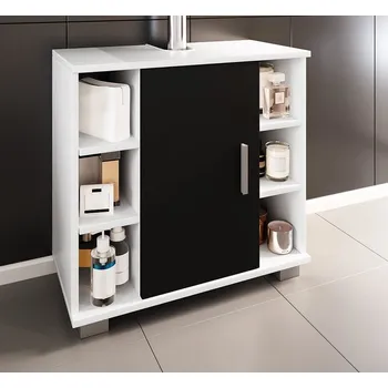 Koupelnový nábytek Vcm Skříňka pod umyvadlo Zalo M, černá