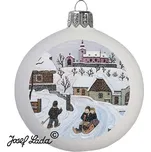 Ladovská ozdoba - děti se sáňkami