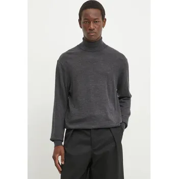 Pánský svetr Vlněný svetr Les Deux pánský, šedá barva, lehký, s golfem, LDM310114 90M, vel. XL