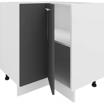 Kuchyňská skříňka Vcm Dolní rohová kuchyňská skříňka Esilo, 75,6 cm, antracit