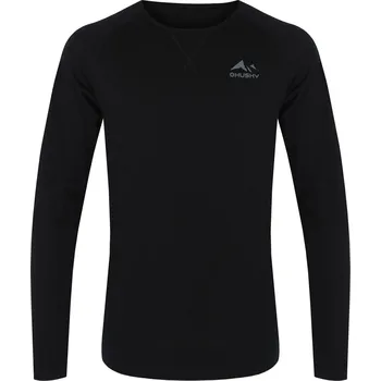 Pánské merino triko HUSKY Merow černé Velikost: M