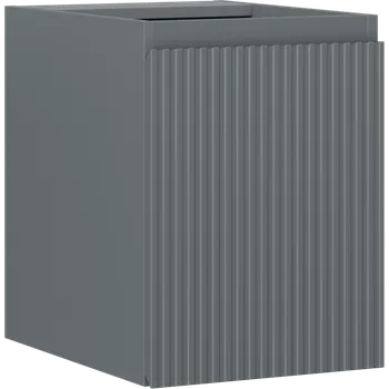 Koupelnový nábytek Mexen Rivel koupelnová skříňka pod umyvadlo 35 cm, 1 dveře, reliéfní, grafit mat - 91A21-03547-1-BF66 Koupelnové skříňky