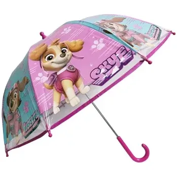 Deštník Tlapková patrola deštník dětský holový růžový