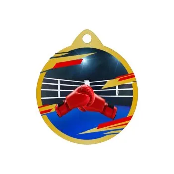 Boxerská medaile UV40008 - 40 mm, Zlato
