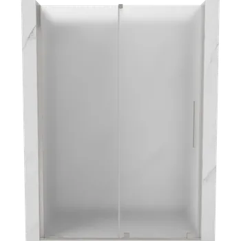 Sprchové dveře Mexen Velar sprchové dveře posuvné 130 cm, matné, kartáčovaný nikl - 871-130-000-31-97 Sprchové dveře