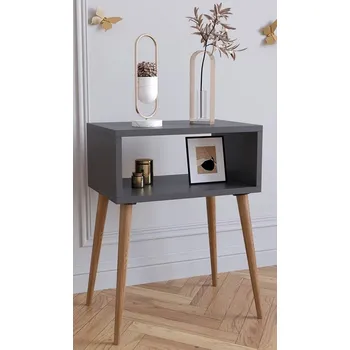 Noční stolek Vcm Noční stolek Singol M, antracit